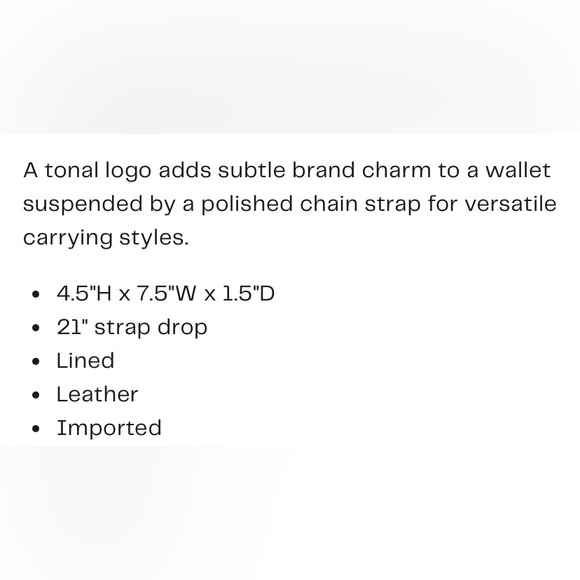 Longchamp le Foulonne’ Wallet on Chain - Picture 9 of 9